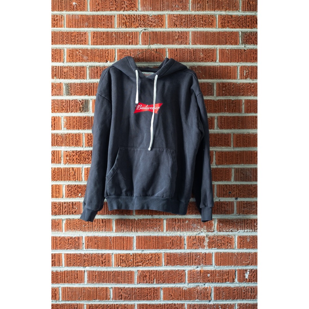 PacSun Budweiser King of Beers Embroidered Black Hoodie Clydesdale Pullover
